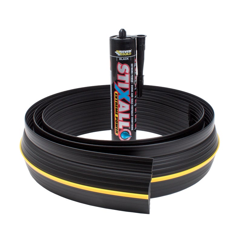 Weather Defender 9'5"/2.9m Weather DefenderÂ® Original | Ultimate Garage Door Threshold Seal Kit with Adhesive & Garage Door Bottom Weather Stripping - Image 2